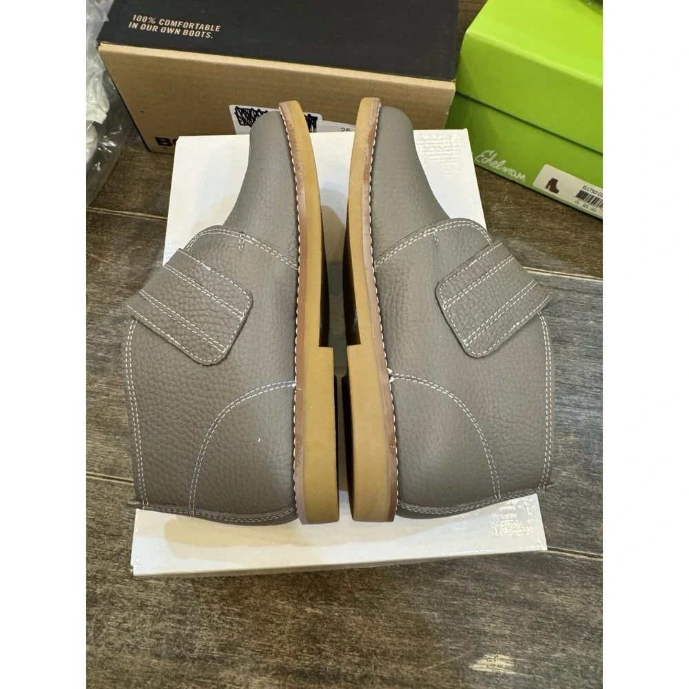 Elephantito Clayten booties in grey leather‎ Size 1.5